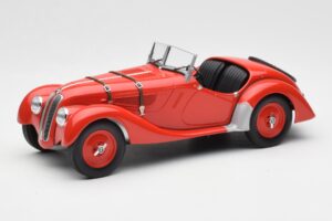 BMW 328 Raudonas Minichamps 1:18 155025031 Metalas
