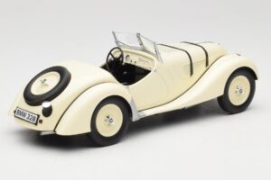 BMW 328 Roadster Baltas Minichamps 1:18 80435A8F228 Metalas - nuotrauka 2 iš 6