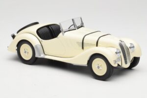BMW 328 Roadster Baltas Minichamps 1:18 80435A8F228 Metalas - nuotrauka 4 iš 6