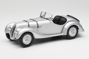 BMW 328 Sidabrinis Minichamps 1:18 155025030 Metalas