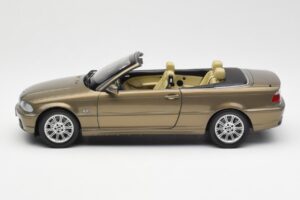 BMW 328Ci E46 Kabrioletas Individual Žalvaris Metalinis Riboto Leidimo Kyosho 1:18 80430395004 Metalas - nuotrauka 4 iš 8