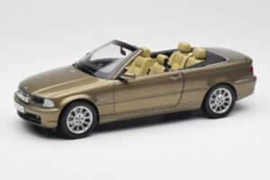 BMW 328Ci E46 Kabrioletas Individual Žalvaris Metalinis Riboto Leidimo Kyosho 1:18 80430395004 Metalas