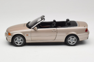 BMW 328i E46 Kabrioletas Sand Beige Metallic Kyosho 1:18 80430009756 Metalas - nuotrauka 5 iš 9