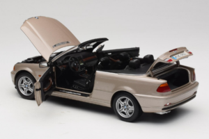 BMW 328i E46 Kabrioletas Sand Beige Metallic Kyosho 1:18 80430009756 Metalas - nuotrauka 6 iš 9