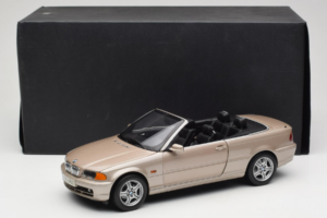 BMW 328i E46 Kabrioletas Sand Beige Metallic Kyosho 1:18 80430009756 Metalas - nuotrauka 9 iš 9