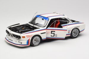 BMW 3.5 CSL E9 Gr.5 #5 K.W.M. Racing K. Miller / D. Cowart 6 Hours of Watkins Glen 1979 Minichamps 1:18 180792005 Metalas - nuotrauka 2 iš 8