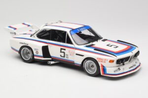 BMW 3.5 CSL E9 Gr.5 #5 K.W.M. Racing K. Miller / D. Cowart 6 Hours of Watkins Glen 1979 Minichamps 1:18 180792005 Metalas - nuotrauka 6 iš 8
