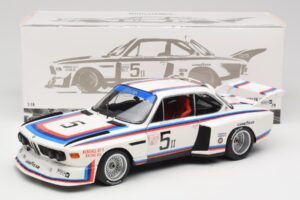 BMW 3.5 CSL E9 Gr.5 #5 K.W.M. Racing K. Miller / D. Cowart 6 Hours of Watkins Glen 1979 Minichamps 1:18 180792005 Metalas - nuotrauka 8 iš 8