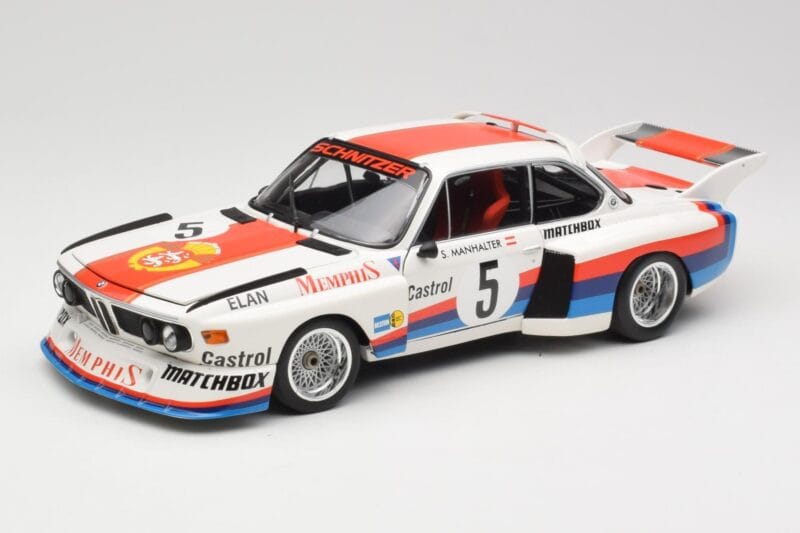 BMW 3.5 CSL E9 Gr.5 #5 S. Manhalter Winner Havirov Interseries 1977 Minichamps 1:18 180772005 Metalas