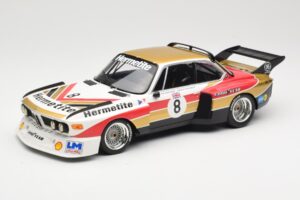 BMW 3.5 CSL E9 Hermetite #8 J. Fitzpatrick / T. Walkinshaw 1000 km Nurburgring 1976 Minichamps 1:18 155762608 Metalas