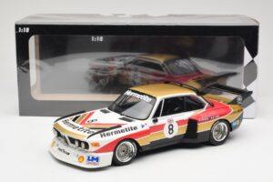 BMW 3.5 CSL E9 Hermetite #8 J. Fitzpatrick / T. Walkinshaw 1000 km Nurburgring 1976 Minichamps 1:18 155762608 Metalas - nuotrauka 6 iš 6