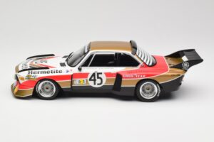 BMW 3.5 CSL E9 #45 Hermetite T. Walkinshaw / J. Fitzpatrick 24 Hours of Le Mans 1976 Minichamps 1:18 155762645 Metalas - nuotrauka 3 iš 6