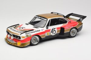 BMW 3.5 CSL E9 #45 Hermetite T. Walkinshaw / J. Fitzpatrick 24 Hours of Le Mans 1976 Minichamps 1:18 155762645 Metalas