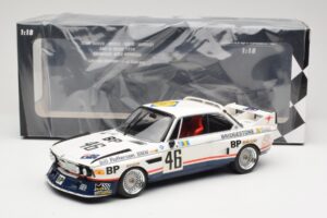 BMW 3.5 CSL E9 #46 Team Brock P. Brock / F. Muir / J. Aubriet 24 Hours of Le Mans 1976 Minichamps 1:18 153762646 Metalas - nuotrauka 6 iš 6
