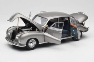 BMW 502 2.6 Luxus Silver Beige Metallic AUTOart 1:18 70591 Metalas - nuotrauka 2 iš 8