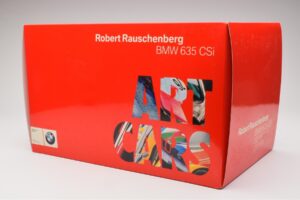 BMW 635 CSi E24 Art Car Robert Rauschenberg AUTOart 1:18 80430150924 Metalas - nuotrauka 7 iš 8