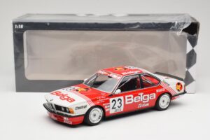 BMW 635 CSi E24 Belga Juma Racing M. Winkelhock / T. Regout 24 Hours of Spa 1985 Minichamps 1:18 155852523 Metalas - nuotrauka 6 iš 6