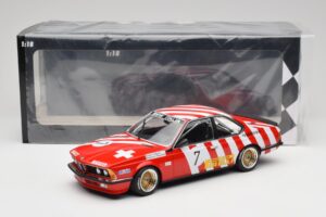 BMW 635 CSi E24 #7 BMW Italia G. Brancatelli / H. Kelleners Brno Grand Prix 1984 Minichamps 1:18 155842507 Metalas - nuotrauka 6 iš 6
