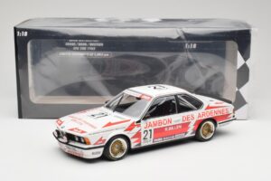 BMW 635CSi E24 Team Brun Motorsport #21 H. Grohs / T. Boutsen Spa 24 Hours 1985 Minichamps 1:18 155852521 Metalas - nuotrauka 6 iš 6