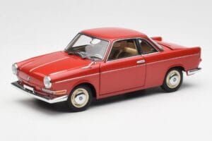 BMW 700 Sport Coupe Spanish Raudonas AUTOart 1:18 70652 Metalas