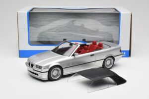 BMW Alpina B3 E36 3.2 Kabrioletas Arctic Silver MCG 1:18 MCG18322 Metalas - nuotrauka 8 iš 8