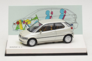 BMW E1 Baltas Minichamps 1:43 80429419919 Metalas