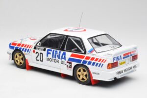BMW E30 M3 #20 M. Duez / A. Lopes 1000 Lakes Rally 1989 IXO 1:18 18RMC132 Metalas - nuotrauka 5 iš 6