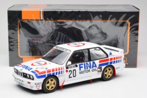 BMW E30 M3 #20 M. Duez / A. Lopes 1000 Lakes Rally 1989 IXO 1:18 18RMC132 Metalas - nuotrauka 6 iš 6