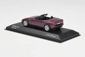 BMW Z1 E30 Violetinis Metalinis Minichamps 1:43 400020101 Metalas - nuotrauka 3 iš 5