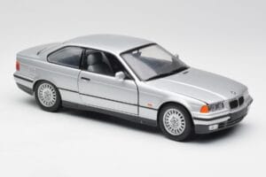 BMW 3 Series E36 Coupe Sidabrinis UT Models 1:18 180023321 Metalas - nuotrauka 6 iš 8