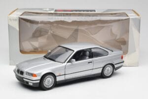 BMW 3 Series E36 Coupe Sidabrinis UT Models 1:18 180023321 Metalas - nuotrauka 8 iš 8