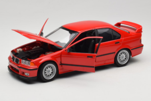BMW 318is E36 Hellrot UT Models 1:18 180024302-R1 Metalas - nuotrauka 2 iš 8