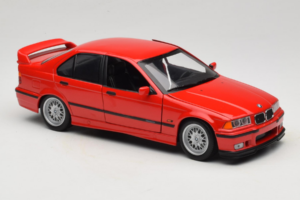 BMW 318is E36 Hellrot UT Models 1:18 180024302-R1 Metalas - nuotrauka 6 iš 8