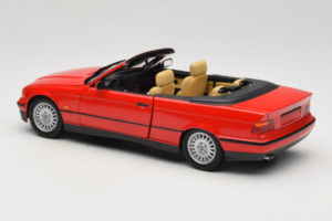 BMW 3 Series E36 Kabrioletas Raudonas UT Models 1:18 BMW005 Metalas - nuotrauka 7 iš 8