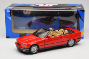 BMW 3 Series E36 Kabrioletas Raudonas UT Models 1:18 BMW005 Metalas - nuotrauka 8 iš 8