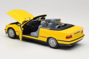 BMW 3 Series E36 Kabrioletas Geltonas UT Models 1:18 BMW007 Metalas - nuotrauka 5 iš 8