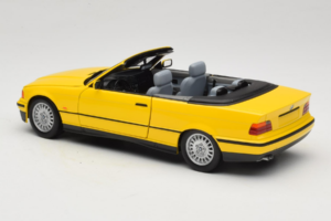 BMW 3 Series E36 Kabrioletas Geltonas UT Models 1:18 BMW007 Metalas - nuotrauka 7 iš 8