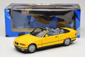 BMW 3 Series E36 Kabrioletas Geltonas UT Models 1:18 BMW007 Metalas - nuotrauka 8 iš 8