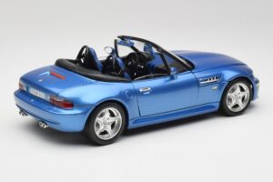 BMW Z3 E36 M Roadster Estoril Blue Bburago 1:18 3349-M1 Metalas - nuotrauka 3 iš 8