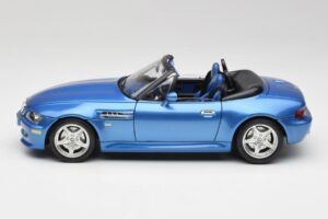 BMW Z3 E36 M Roadster Estoril Blue Bburago 1:18 3349-M1 Metalas - nuotrauka 4 iš 8