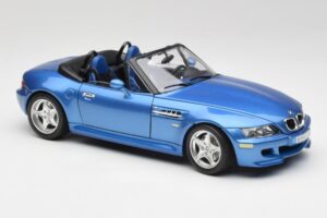 BMW Z3 E36 M Roadster Estoril Blue Bburago 1:18 3349-M1 Metalas - nuotrauka 6 iš 8