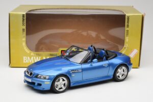 BMW Z3 E36 M Roadster Estoril Blue Bburago 1:18 3349-M1 Metalas - nuotrauka 8 iš 8