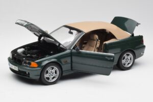 BMW 3 E46 Kabrioletas Žalias Kyosho 1:18 80430009757 Metalas - nuotrauka 2 iš 8