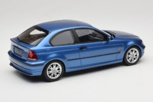 BMW 318ti E46 Compact Estoril Blue Otto 1:18 OT462 Derva - nuotrauka 2 iš 6