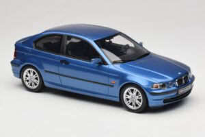 BMW 318ti E46 Compact Estoril Blue Otto 1:18 OT462 Derva - nuotrauka 4 iš 6