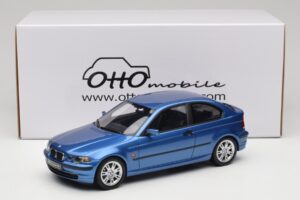 BMW 318ti E46 Compact Estoril Blue Otto 1:18 OT462 Derva - nuotrauka 6 iš 6