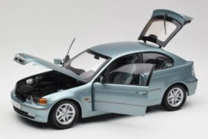 BMW 325Ti E46 Compact Šviesiai Mėlynas Metalinis Kyosho 1:18 80430024439 Metalas - nuotrauka 2 iš 8
