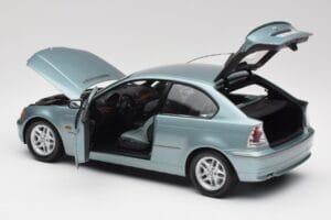 BMW 325Ti E46 Compact Šviesiai Mėlynas Metalinis Kyosho 1:18 80430024439 Metalas - nuotrauka 5 iš 8