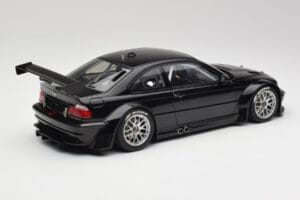 BMW M3 GTR E46 Plain Body Jet Juodas AUTOart 1:18 80447 Metalas - nuotrauka 2 iš 6