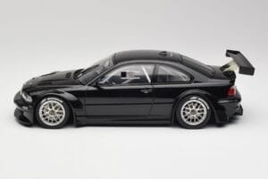 BMW M3 GTR E46 Plain Body Jet Juodas AUTOart 1:18 80447 Metalas - nuotrauka 3 iš 6